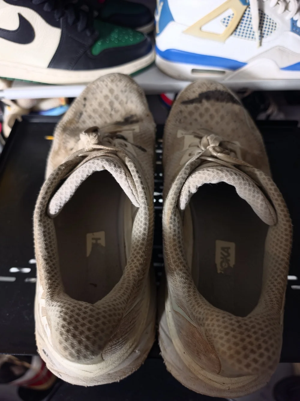 🔥 Hoka Clifton 9 Men's Size 13 EE Running Shoes in Tan White Logo